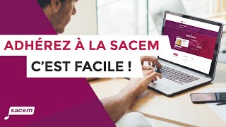 Adhérez à la Sacem cest facile  La Sacem pour les auteurs compositeurs éditeurs de musique [upl. by Faubert550]