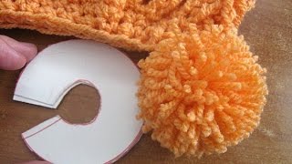 How to make a Yarn pompom maker tutorial [upl. by Eittod]