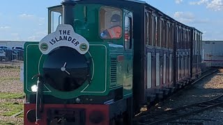 Trains at Hayling Light Railway  12224 [upl. by Kathryn]