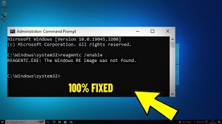 Fix REAGENTCEXE  The windows Re image was not found in Windows 11  10  fix reagentc enable Error [upl. by Rowley96]