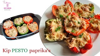 DONT MISS THIS💥 👉fast and simple in 1 pan Chicken Pesto Bell pepper popular cooking 47 [upl. by Odnam]