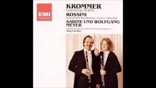 František KramářKrommer Clarinet Double Concerto in E flat major Op35 Sabine and Wolfgang M [upl. by Sauls]