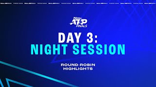 Nitto ATP FInals  Day 3 Highlights [upl. by Emil]