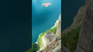 NORWAY 4K Flying to The Top of Pulpit Rock Preikestolen [upl. by Aiveneg]