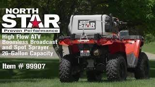 NorthStar 26Gallon High Flow ATV Boomless Broadcast  Spot Sprayer Model 99907 [upl. by Analat]