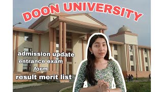 Admission form update  Entrance exam process✅  Doon University  Geetanjali Koshyari [upl. by Bubalo]