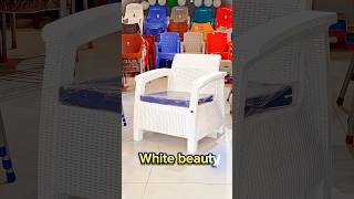 White Beauty Rattan Allegra 🪑 Sofa  BOSS Pakistan shorts outdoorfurniture [upl. by Leahci88]