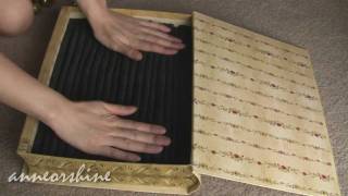 DIY Easy to Make Jewelry and Statement Ring Storage Box Great Gift Idea [upl. by Ecilahs]