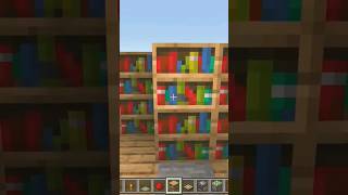 Hidden Bookshelf Door ✅️💭 MinecraftShorts [upl. by Sachs956]