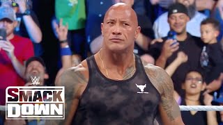 THE ROCK RETURNS TO SMACKDOWN  WWE SmackDown Highlights 91523  WWE on USA [upl. by Vallie]