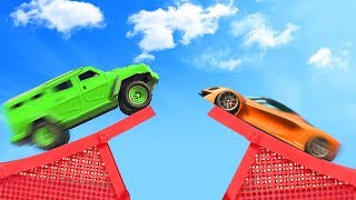 SMASH THE CARS MID AIR GTA 5 Funny Moments [upl. by Farver]