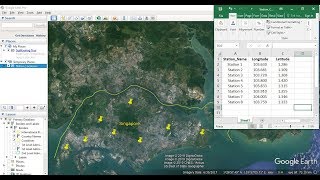 Importing Excel Coordinates to ArcMap and Plotting [upl. by Engen]