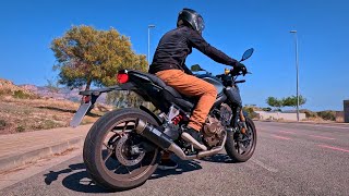 Honda CB650R  Stock Exhaust VS MIVV GP PRO Carbon [upl. by Zerk338]