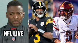 NFL LIVE  Ryan Clark quotI need Jayden Daniels to absolutely dogwalk the Steelers on Sundayquot [upl. by Luana]