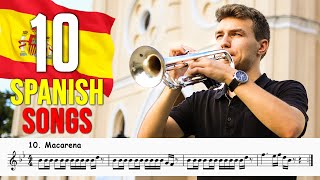 10 LEGENDARY SPANISH SONGS with Sheet Music [upl. by Templas]