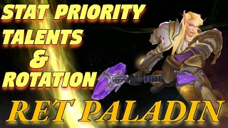 TBC Retribution Paladin PvE QUICK Guide  Stat Priority Talents and Single Target DPS Rotation [upl. by Tur]