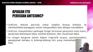 PENGENALAN PERISIAN ANTCONC [upl. by Yarezed]