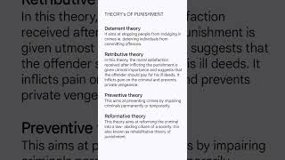 THEORYs OF PUNISHMENT  Penology and Victimology  Types of Punishment in Related Video shorts [upl. by Noram]