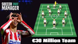 SM22 Wonderkid XI Under €30 Million  Soccer Manager 2022 [upl. by Aketal]