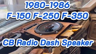 19801986 Bullnose Ford Dashboard CB Speaker [upl. by Dorehs]