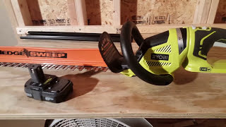 Todays pick up Ryobi hedge trimmer 22 inches 18v [upl. by Desdamonna]