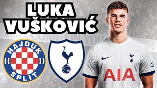 Luka Vuskovic  Welcome to Tottenham Hotspur  Best Defensive Skills amp Passes [upl. by Ojillib]