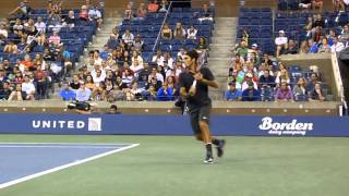 Roger Federer Front Row Camera Angle HD [upl. by Ecinhoj200]