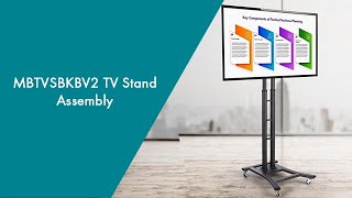 How to Assemble MBTVSBKBV2 TV Stands  Product Assembly  Displays2go® [upl. by Brigida201]