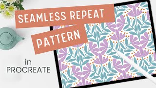 Procreate Floral Pattern Magic From Ogee Tile to Seamless Bloom [upl. by Beard]