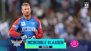 Heinrich Klaasen 3 backtoback Sixes off Fabian Allen  Match 22 DSGvPR  Betway SA20 [upl. by Ebberta569]