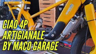 Sono andato a trovare MACOGARAGE  e il suo CIAO 4P ARTIGIANALE RAFFREDDATO A LIQUIDO [upl. by Manella307]