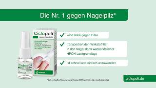 Ciclopoli® gegen Nagelpilz  Nagelpilzbehandlung [upl. by Rialb]