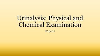 Urinalysis Basics Physical and Chemical Examination of Urine [upl. by Folly578]