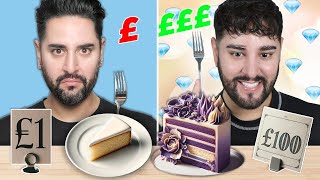 Cheap VS Expensive Wedding Cakes  Can We Taste The Difference 💜🖤 The Welsh Twins [upl. by Veal]