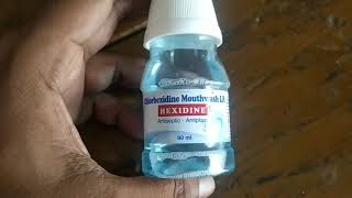 Hexidine Mouthwash review in hindi how to use Hexidine mouthwash [upl. by Yecrad]