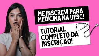 TUTORIAL INSCRIÇÃO VESTIBULAR UFSCIFSCIFC 2025 [upl. by Katrina]