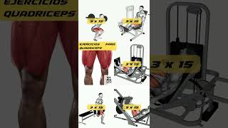 LOS MEJORES EJERCICIOS PARA QUADRICEPS  rutinagym gym ejerciciosdepiernas rutinadepiernas [upl. by Nonnair]