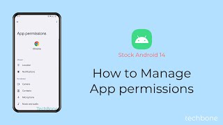 How to Manage App permissions Android 14 [upl. by Mainis]