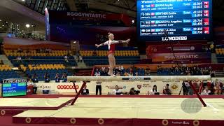 MELNIKOVA Angelina RUS  2018 Artistic Worlds Doha QAT  Qualifications Balance Beam [upl. by Othella590]