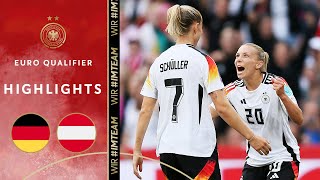 DFB women triumph in Olympic preparation  Germany vs Austria 40  Highlights  Euro Qualifiers [upl. by Ashman]