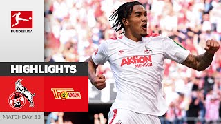 MADNESS Köln Stays Alive  1 FC Köln  Union Berlin 32  Highlights  Matchday 33 – Bundesliga [upl. by Sheffield]