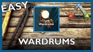 How To Craft Wardrums In Ark Survival Evolved [upl. by Foah256]