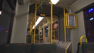 Sweden tram night ride from LiljevalchsGröna Lund to TCentralen [upl. by Ffoeg995]