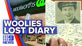 Diary from 1943 found in Woolworths  Nine News Australia [upl. by Ttenyl274]