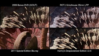 ORIGINAL Sarlacc Pit Scene  Return of the Jedi 1983 DeEd Bluray GOUT LPP [upl. by Nyvar]