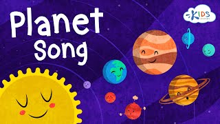 Planet Song  Song with Lyrics for Kids  Kids Academy [upl. by Wilfreda]