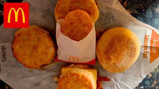 ASMR MCDONALDS 4X ASSORTED BREAKFAST SANDWICHES amp HASH BROWN MUKBANG EATING SOUNDS [upl. by Agripina]