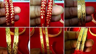 22K new gold bangles churi design with weight and price  gold socket churi design gold jewellery [upl. by Tireb]