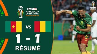 Cameroun contre Guinée 11 Résumé et buts  Coupe dAfrique des Nations de la CAF 2023 [upl. by Buffo]