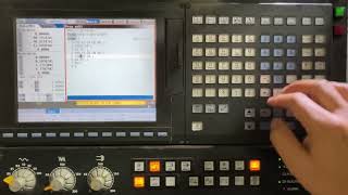 Mazatrol M730L How to modify a part program selected from the main screen [upl. by Kast]